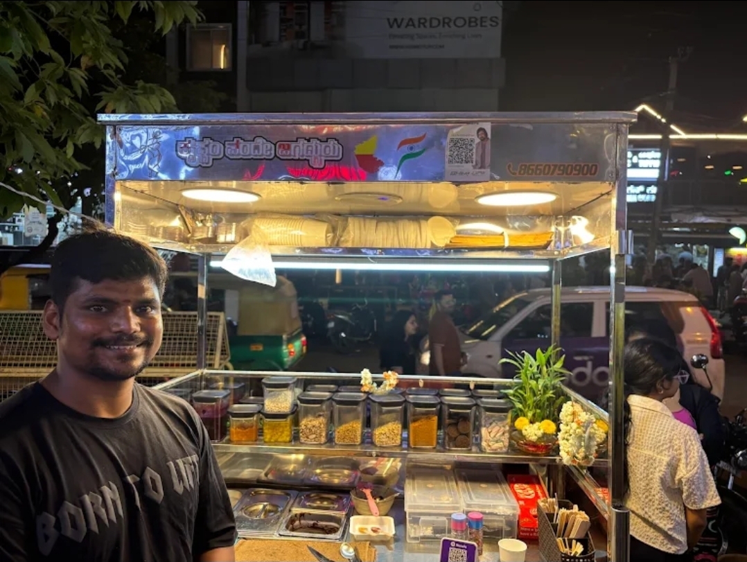 Owner standing in front of the cart